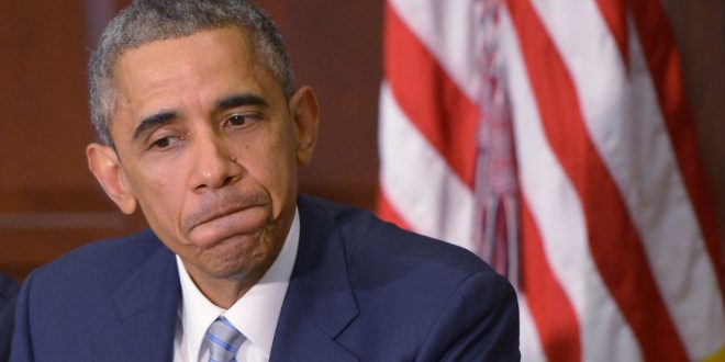 US President Barack Obama pauses while speaking after meeting with elected officials, community leaders and law enforcement officials on building trust in communities after Ferguson unrest on December 1, 2014 at the Eisenhower Executive Office Building, next to the White House, in Washington, DC. AFP PHOTO/Mandel NGAN (Photo credit should read MANDEL NGAN/AFP/Getty Images)