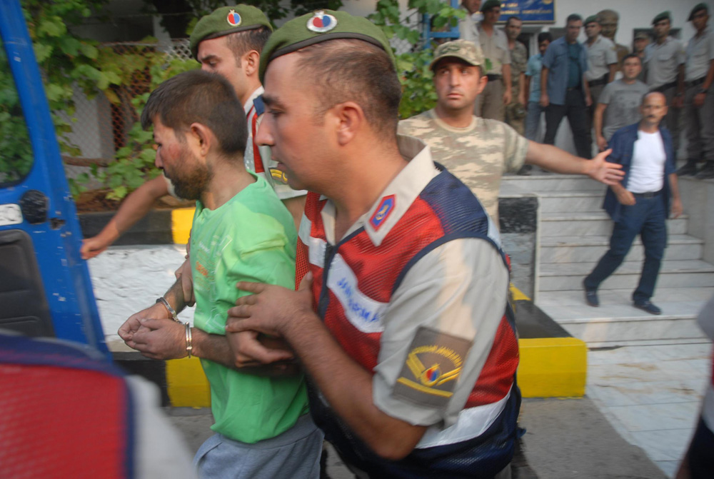 CUMHURBASKANI RECEP TAYYIP ERDOGAN'IN MARMARIS'TE KALDIGI OTELE SALDIRI DUZENLEYEN 11 DARBECI ASKER YAKALANDI. (FOTO: TAYLAN YILDIRIM / MARMARIS, DHA)