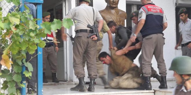 CUMHURBASKANI RECEP TAYYIP ERDOGAN'IN MARMARIS'TE KALDIGI OTELE SALDIRI DUZENLEYEN 11 DARBECI ASKER YAKALANDI. (FOTO: TAYLAN YILDIRIM / MARMARIS, DHA)