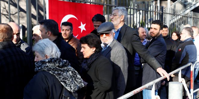Turkish voters cast their ballots on the constitutional referendum